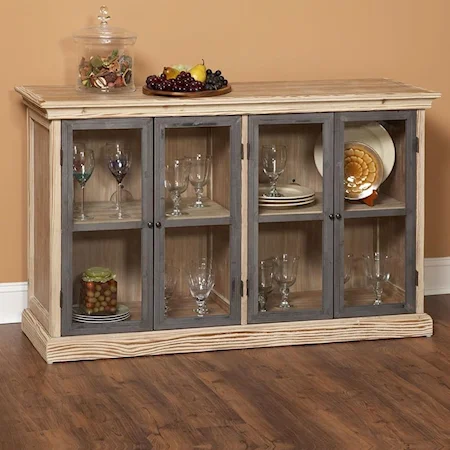 Glass Door Dining Storage Buffet